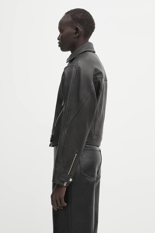 Anine Bing ramoneska skórzana julie A.01.11323 czarny AW25