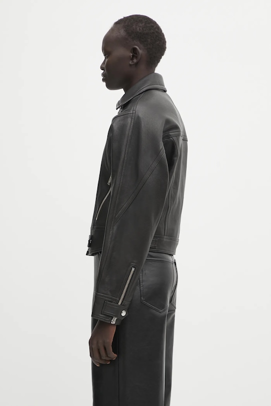 Шкіряна куртка Anine Bing julie A.01.11323 чорний AW25
