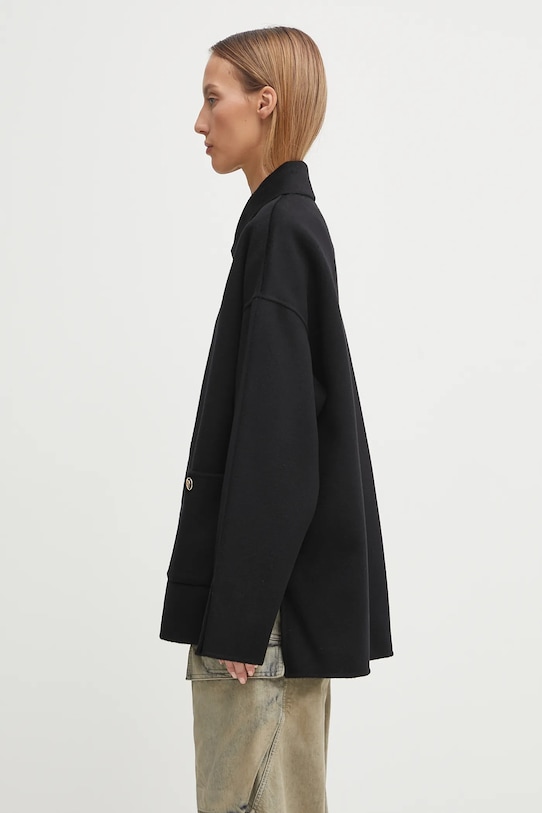 Anine Bing giacca in lana black cashmere blend A.01.10442 nero AW25