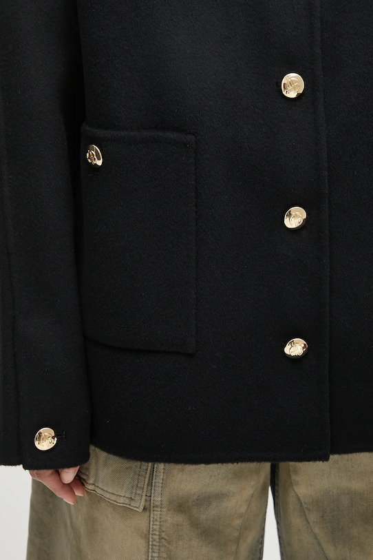 Anine Bing giacca in lana black cashmere blend nero A.01.10442