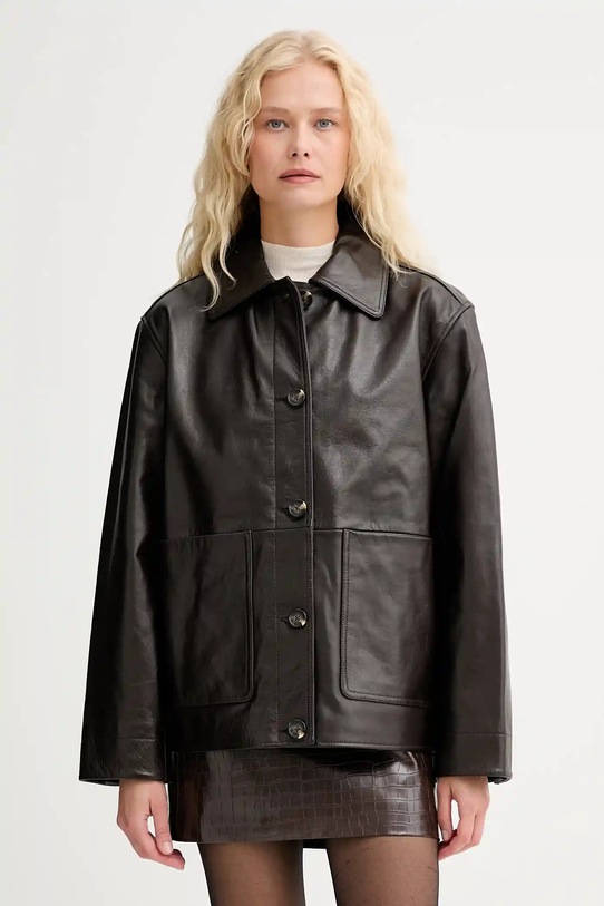 Usnjena jakna Rag & Bone Drugo rjava RA8A25F0MLA