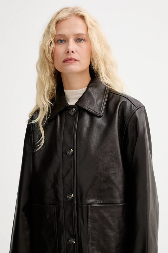 Rag & Bone geacă de piele maro RA8A25F0MLA