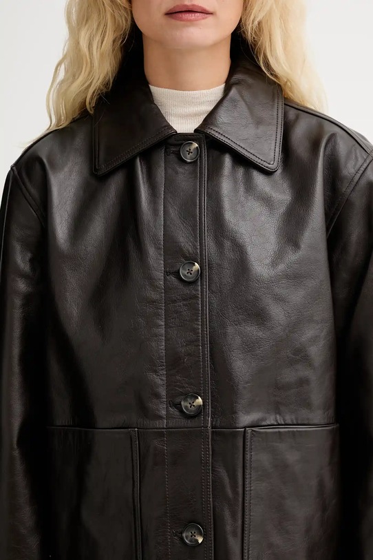 Usnjena jakna Rag & Bone RA8A25F0MLA rjava