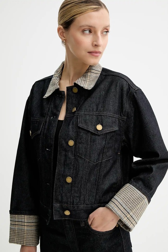 Rag & Bone kurtka jeansowa czarny RJ1025FORMR