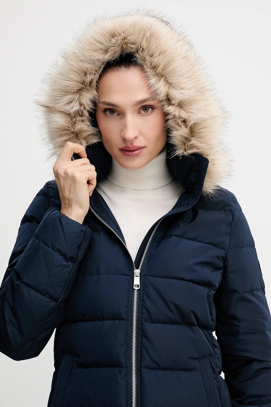 Páperová bunda Tommy Hilfiger tmavomodrá WW0WW47540