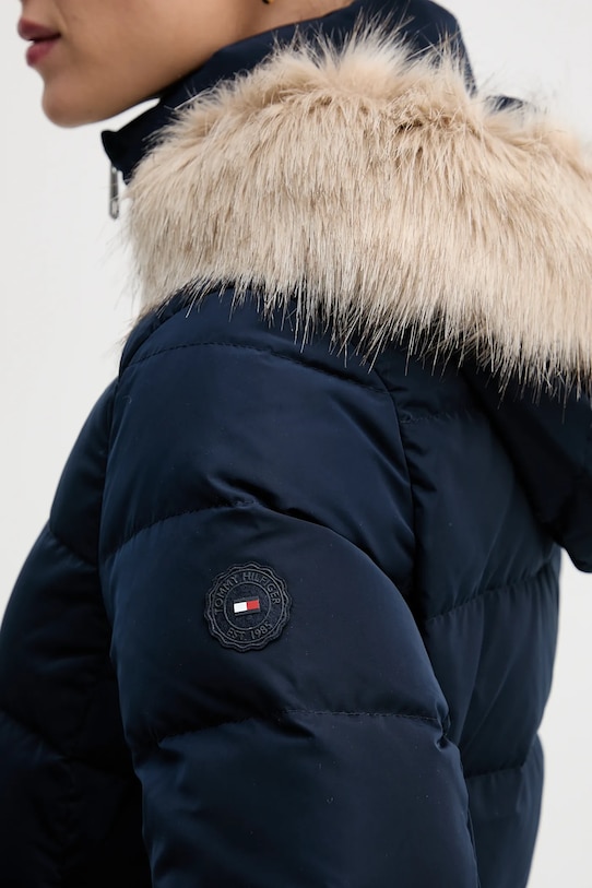 Tommy Hilfiger kurtka puchowa WW0WW47540 granatowy
