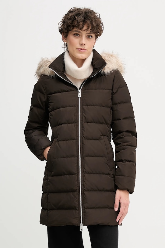 Tommy Hilfiger kurtka puchowa pozostałe brązowy WW0WW47540