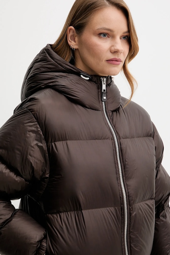 Пухова куртка Tommy Hilfiger коричневий WW0WW46541