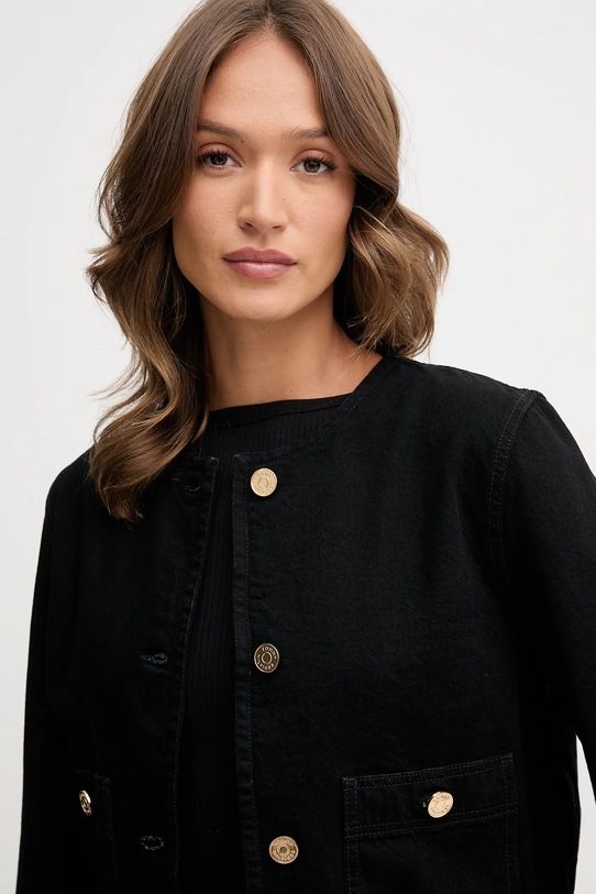 Tommy Hilfiger kurtka bawełniana czarny WW0WW46772