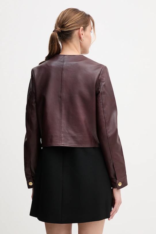 Oblečenie Kožená bunda Tommy Hilfiger WW0WW46861 burgundské