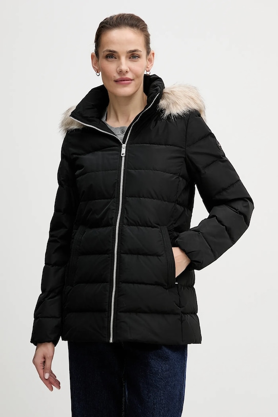 Пухова куртка Tommy Hilfiger з утепленням чорний WW0WW47542