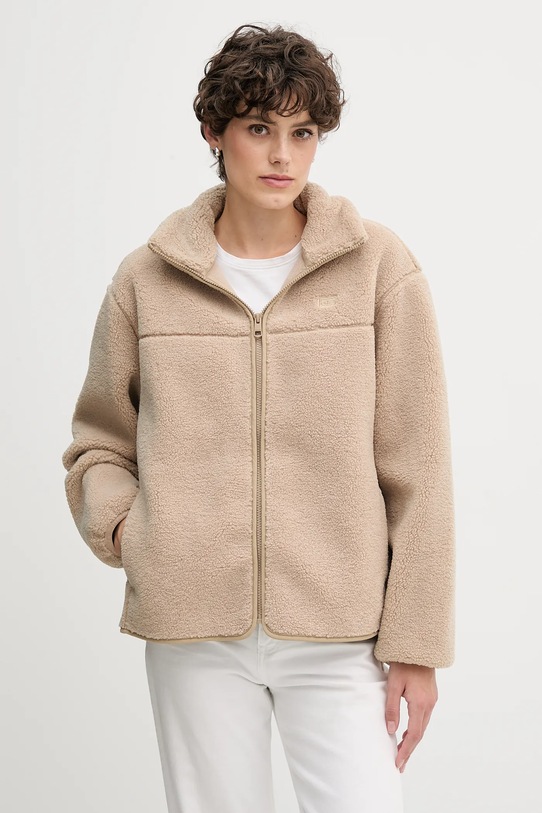 Tommy Hilfiger bluza polarowa bez kaptura beżowy WW0WW48260