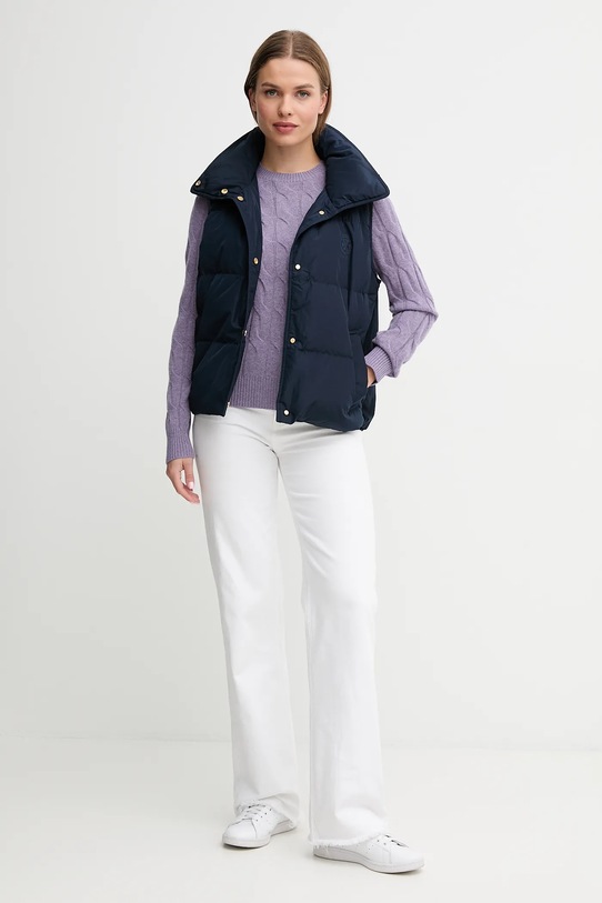 Tommy Hilfiger vestă de puf WW0WW46545 bleumarin AW25