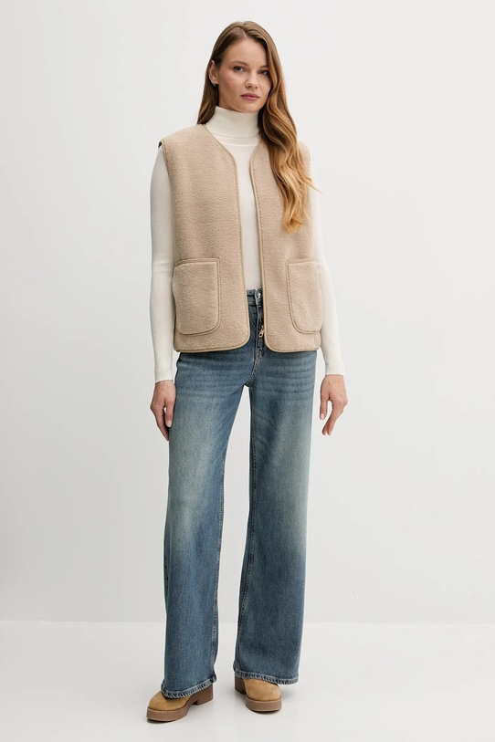 Tommy Hilfiger vestă WW0WW49315 verde AW25