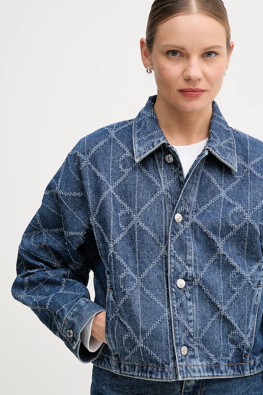 Calvin Klein Jeans kurtka jeansowa niebieski LV047D749G