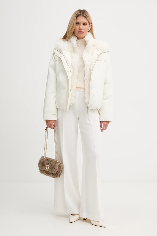 Bunda BOSS 50546842 béžová AW25