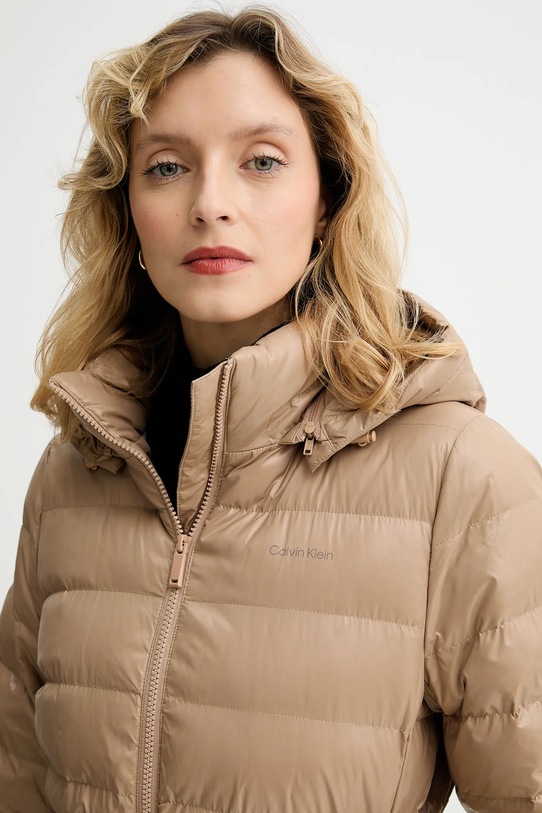 Bunda Calvin Klein hnědá LV044D543G