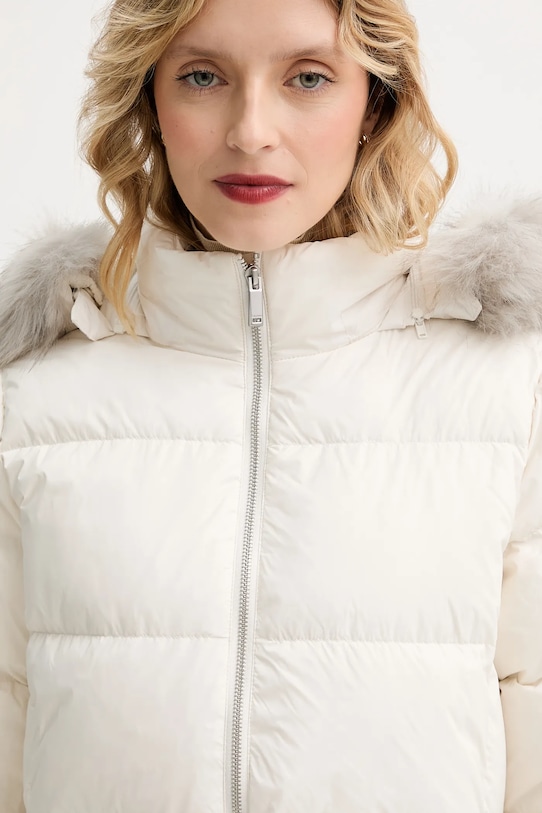 Calvin Klein geacă de puf bej LV044D544G