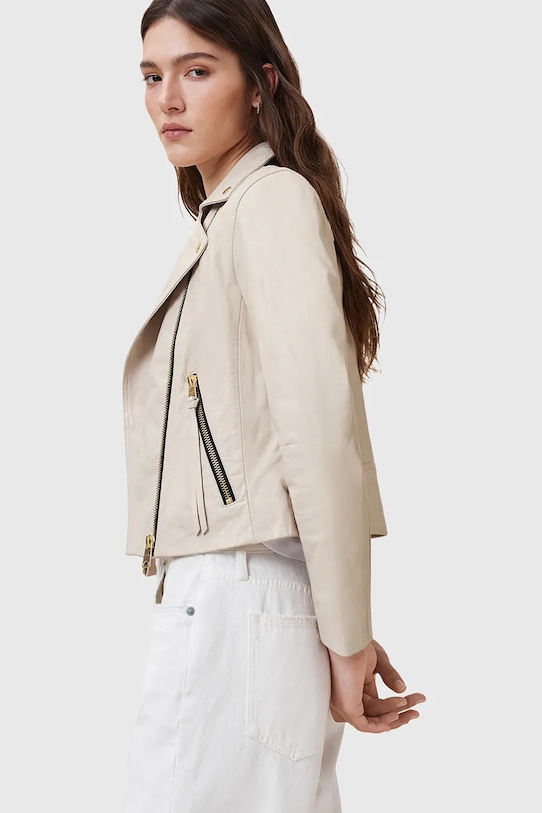 AllSaints giacca da motociclista DALBY W087LB beige