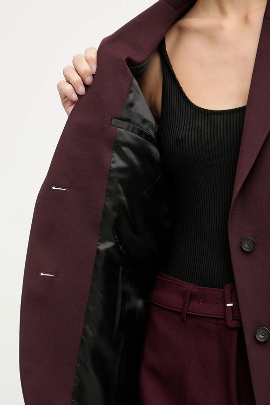 Filippa K marynarka z dodatkiem wełny 31825.FK bordowy