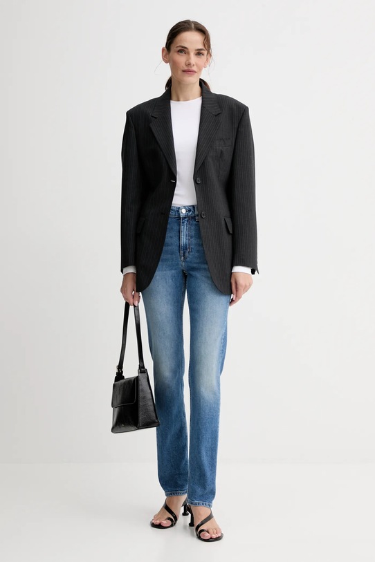 Пиджак с шерстью Filippa K 31766.FK серый AW25