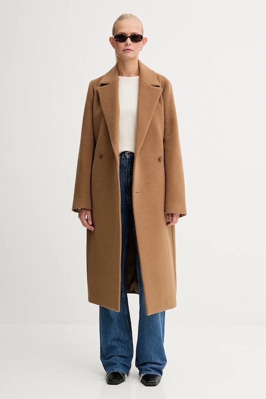 Filippa K baba gyapjúkeverék pulóver 30862.FK barna AW25