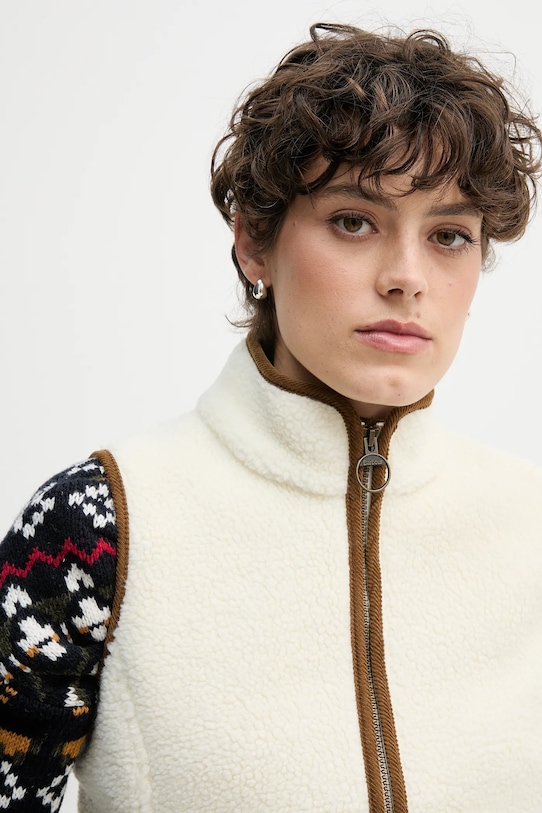 Barbour kamizelka polarowa BURFORD beżowy LFL0055