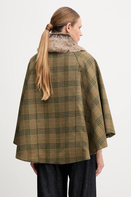 Odzież Barbour poncho wełniane LILY LWO0253 zielony