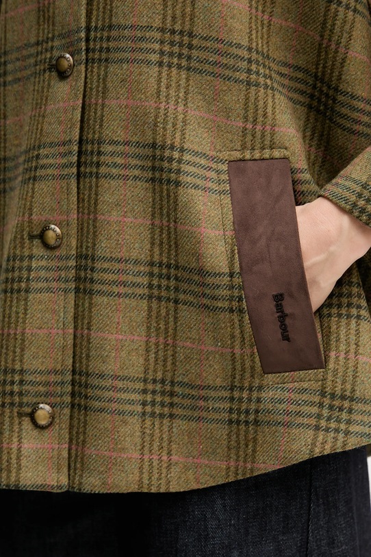 Vuneni pončo Barbour LILY LWO0253 zelena