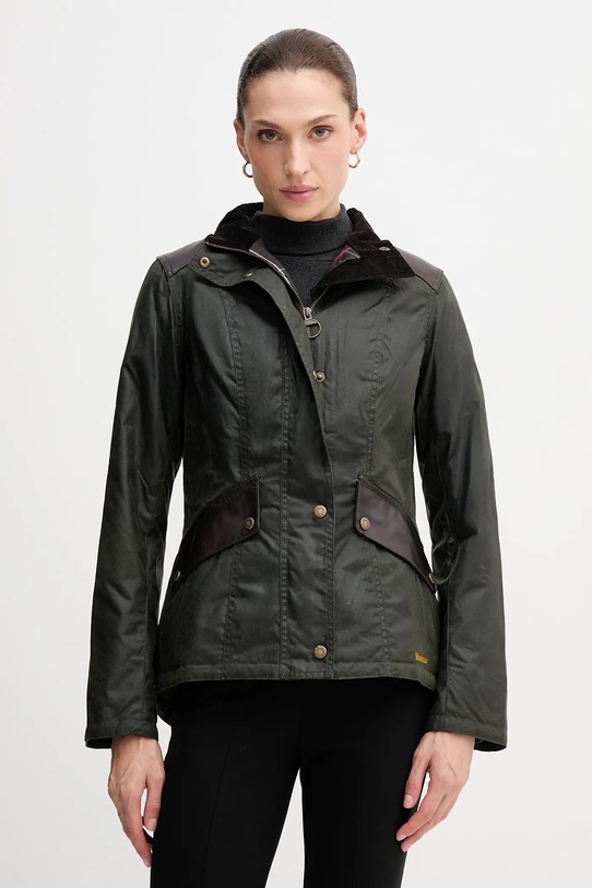 Barbour kurtka bawełniana FERN bez kaptura zielony LWX1493