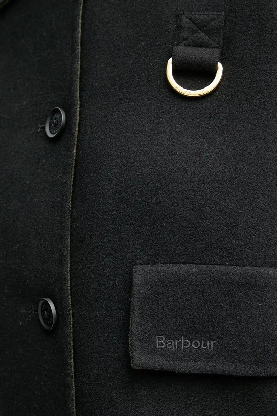 Vlněná bunda Barbour LEONIE LOS0077 černá