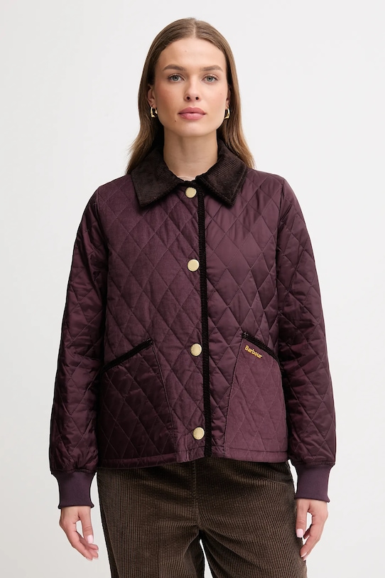 Куртка Barbour MARLA з підкладкою фіолетовий LQU1836