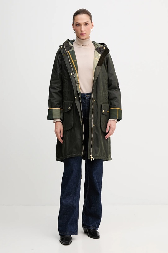 Barbour viaszos parka MARCY LWX1456 zöld AW25