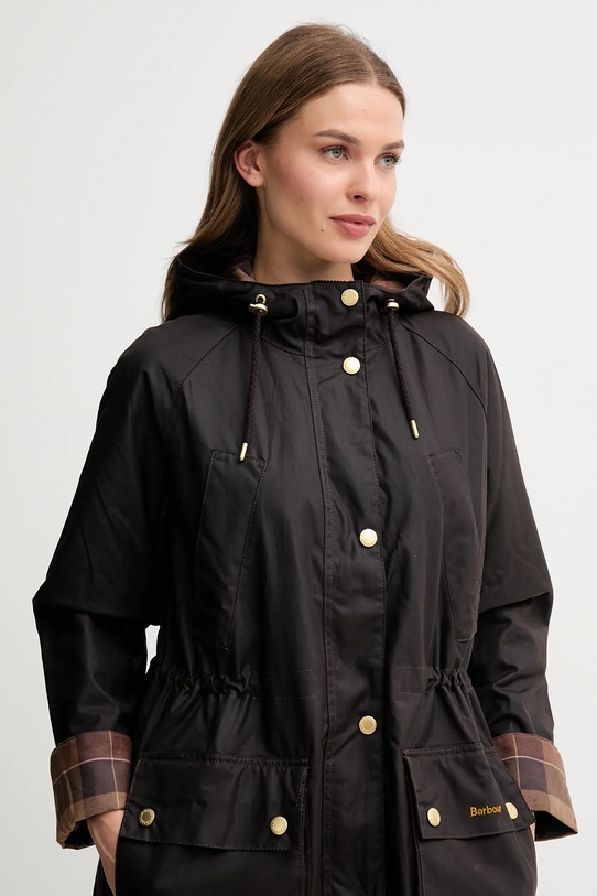 Barbour parka woskowana MARCY brązowy LWX1456