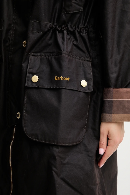 Barbour parka cerată MARCY LWX1456 maro