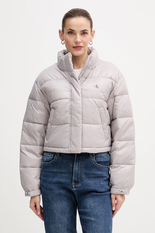Calvin Klein Jeans kurtka bez kaptura szary LV047D504G