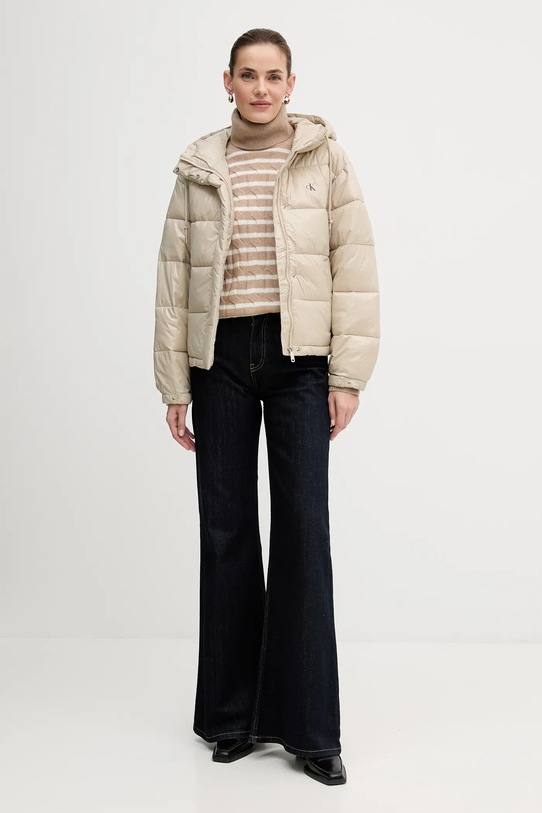 Calvin Klein Jeans kurtka LV047D505G beżowy AW25