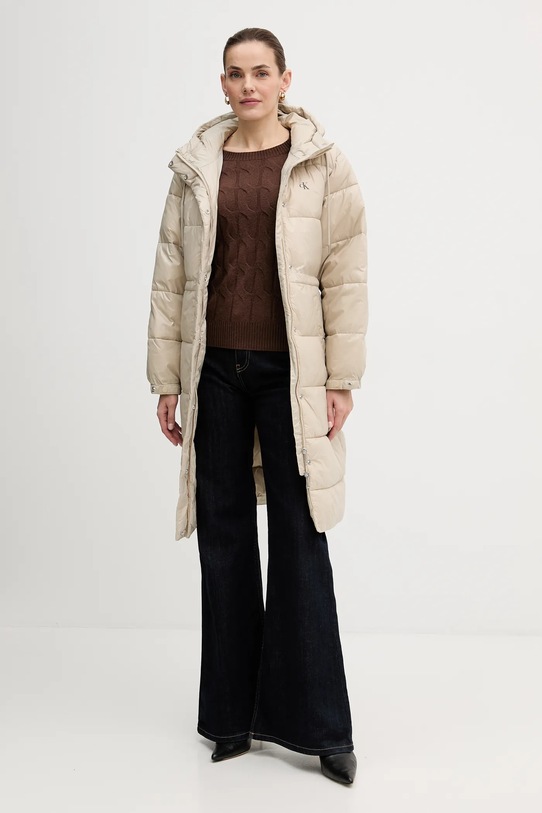 Calvin Klein Jeans kurtka LV047D506G beżowy NC25
