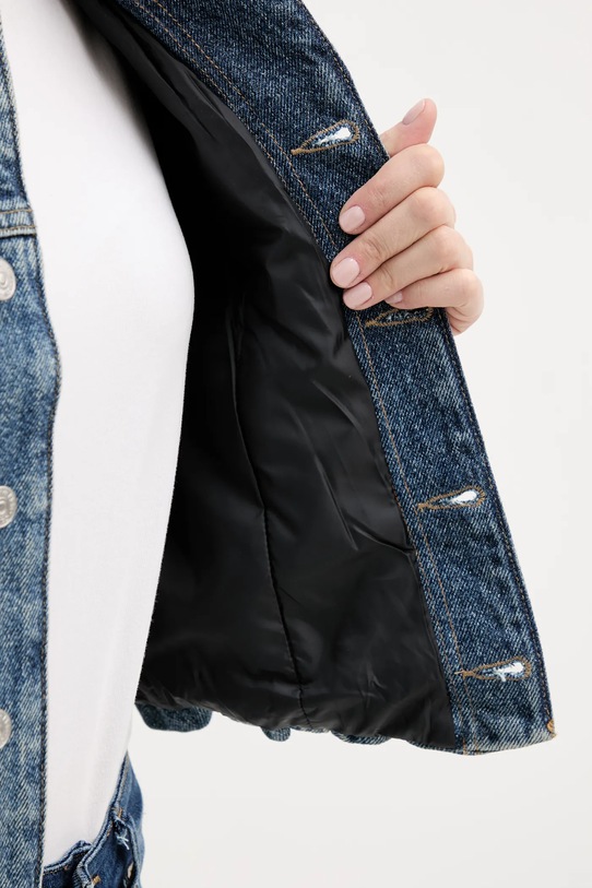 Calvin Klein Jeans kurtka jeansowa bawełniana LV047D725G