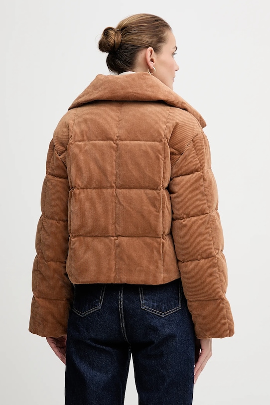 Ρούχα Μπουφάν από κοτλέ πουπουλένιο ύφασμα Calvin Klein Jeans LV044D527G καφέ