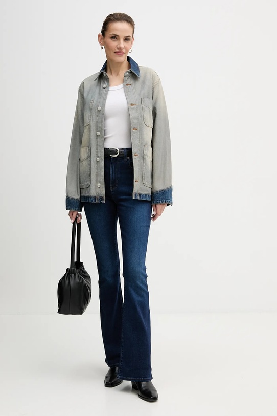 Calvin Klein Jeans kurtka jeansowa bawełniana LV047D753G niebieski AW25