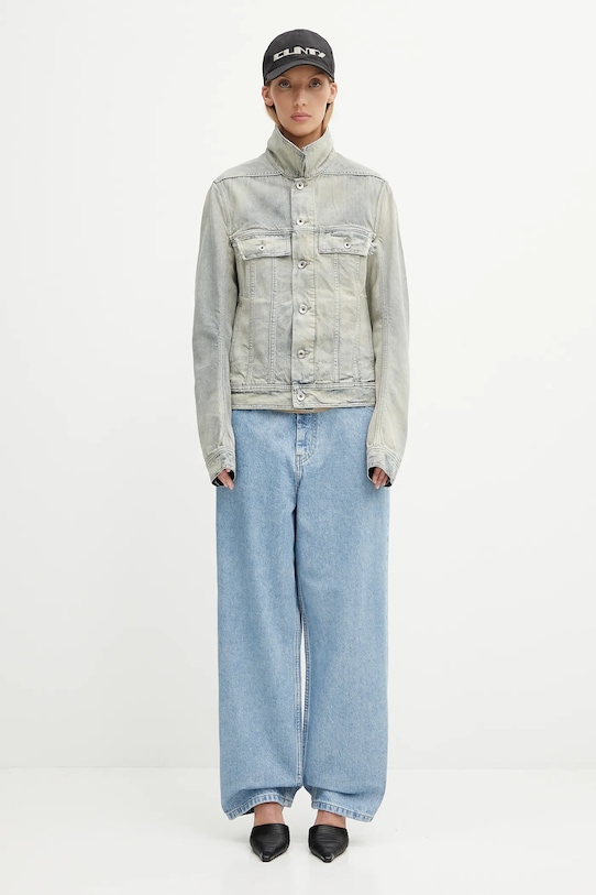 Rick Owens DRKSHDW kurtka jeansowa bawełniana Trucker Worker DS02E7701.DMP