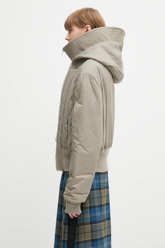 Rick Owens DRKSHDW kurtka Cropped Alice Parka DS02E7731.NP beżowy AW25