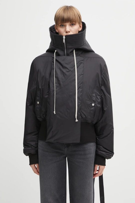 Rick Owens DRKSHDW kurtka Cropped Alice Parka pozostałe czarny DS02E7731.NP