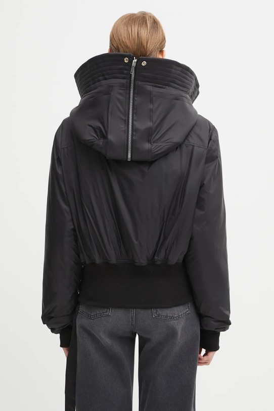 Rick Owens DRKSHDW kurtka Cropped Alice Parka czarny DS02E7731.NP