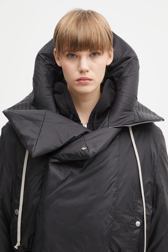 Rick Owens DRKSHDW kurtka Cropped Alice Parka DS02E7731.NP czarny