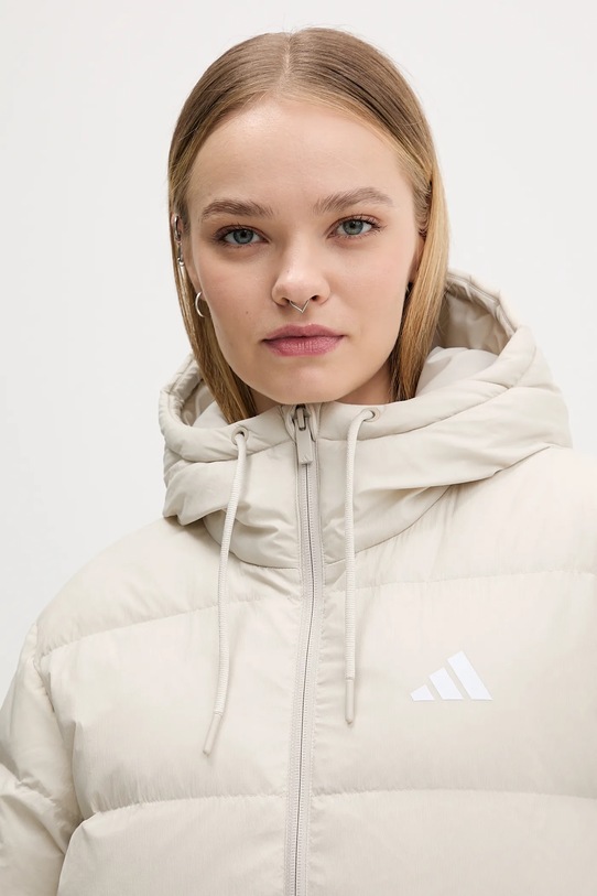 adidas kurtka puchowa Essentials Climawarm beżowy JM4107