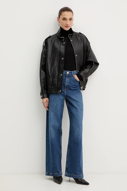 MICHAEL Michael Kors kurtka skórzana MF520IXFAF czarny AW25