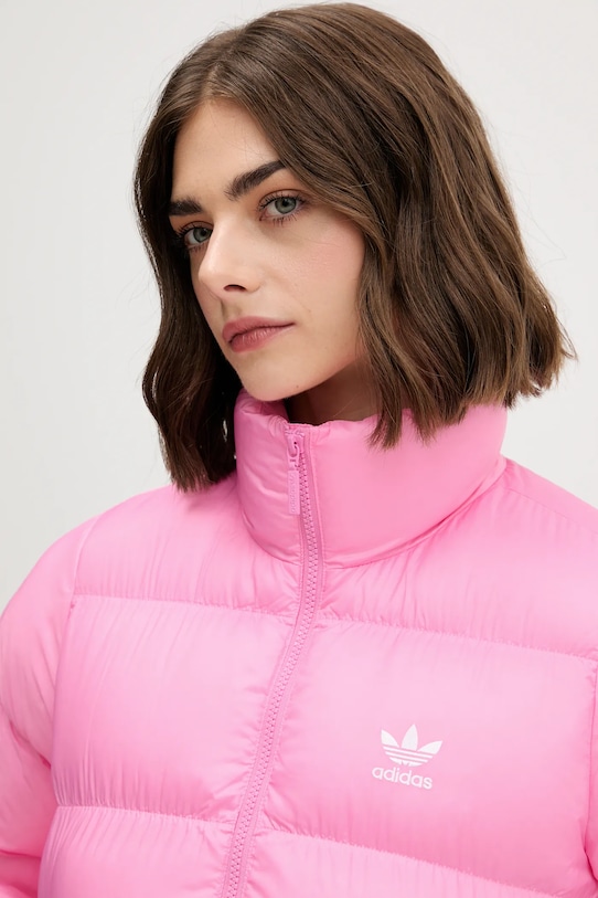 adidas Originals rövid kabát Adicolor rózsaszín JX2946