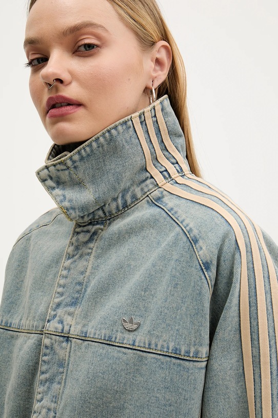 Джинсова куртка adidas Originals Premium Essentials блакитний JY2872